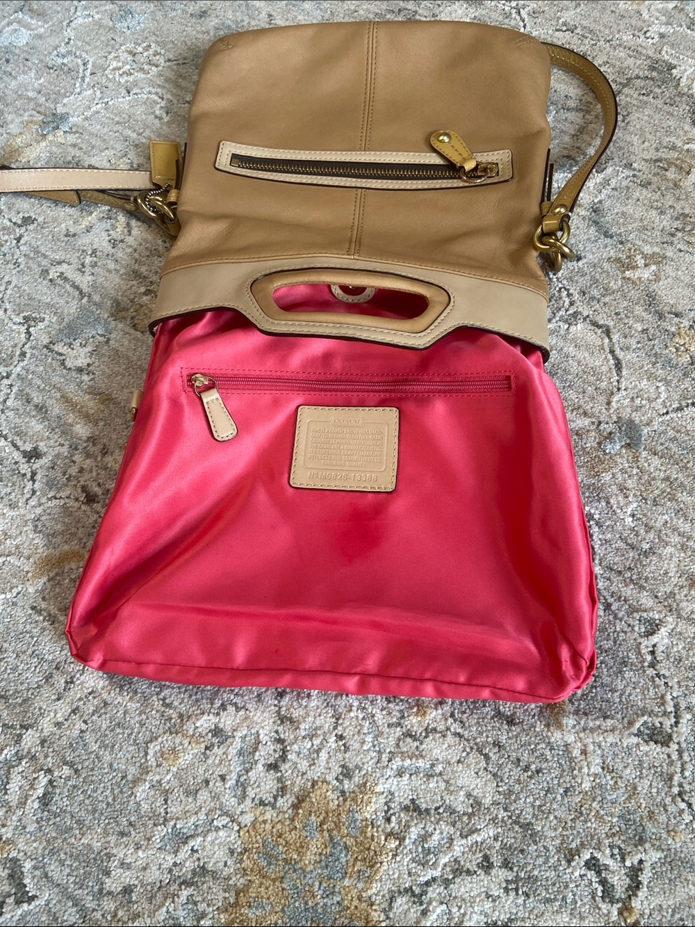 Coach 2008 Bonnie Leather Fold Over Crossbody (13388) - Picture 9 of 16